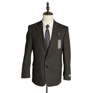 Michael Kors Sport Coat Men's 38 Regular Classic Fit Kent Brown Check NEW